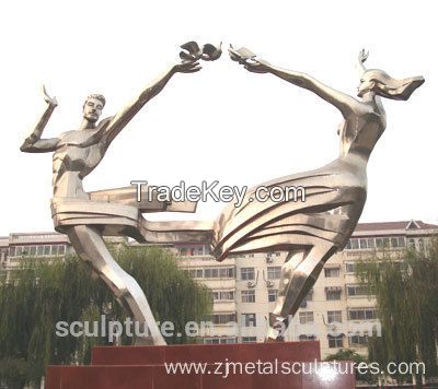 2016 New Stainless Steel Sculpture For Garden&School High Quaity Urban