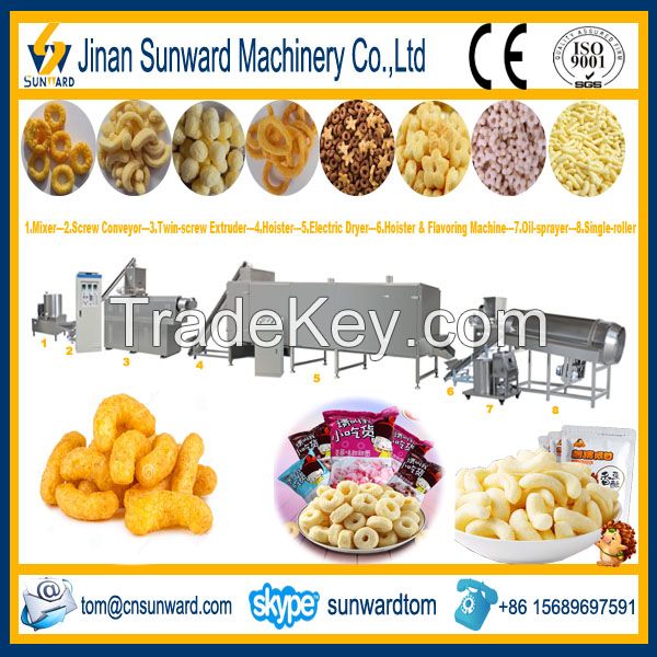 Hot Selling Puffed Corn Snack Food Making Machinery