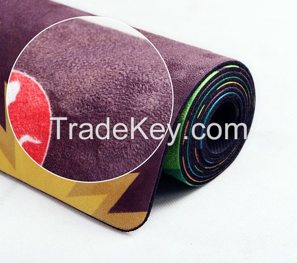 high quality custom designed foldable fabric Yoga Mat