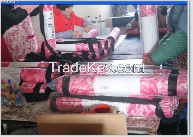 high quality custom designed foldable fabric Yoga Mat