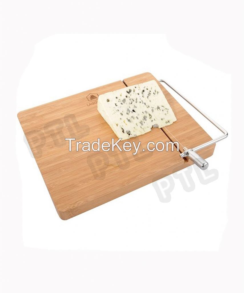 cheese wire cutter with bamboo board 