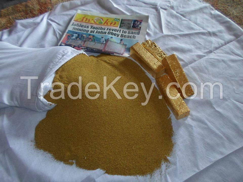 Gold Ingots, Gold Bars, Gold Bullion, Gold Powder, Gold Dust, Gold Nuggets