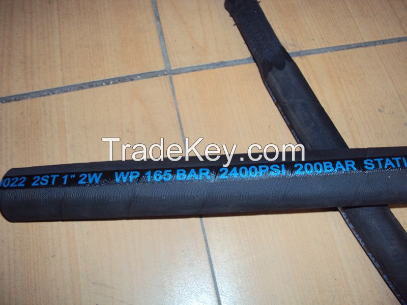 hydraulic rubber hose  SAE100 R2 A  DIN EN 853 2ST