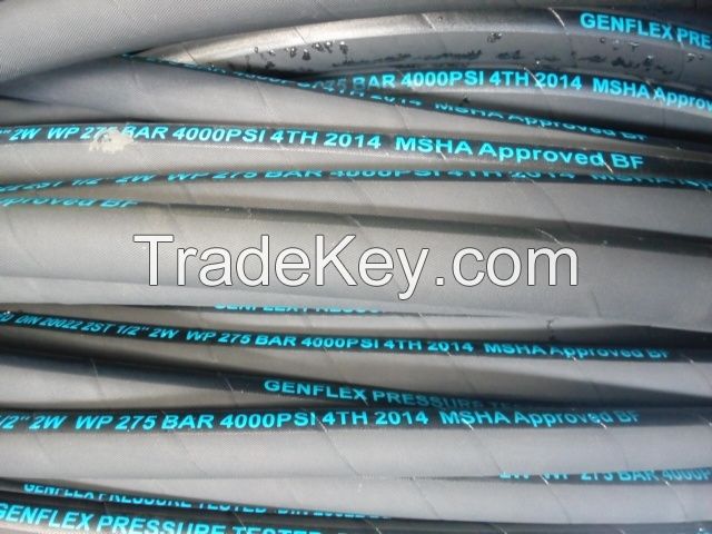 hydraulic rubber hose  SAE100 R2 A  DIN EN 853 2ST