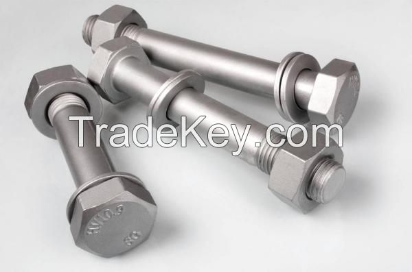 Structural Hex Nut with Heavy Hex Bolt with HDG with Flat Washer