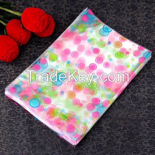 custom prinited gift candy packing Bopp bag with header