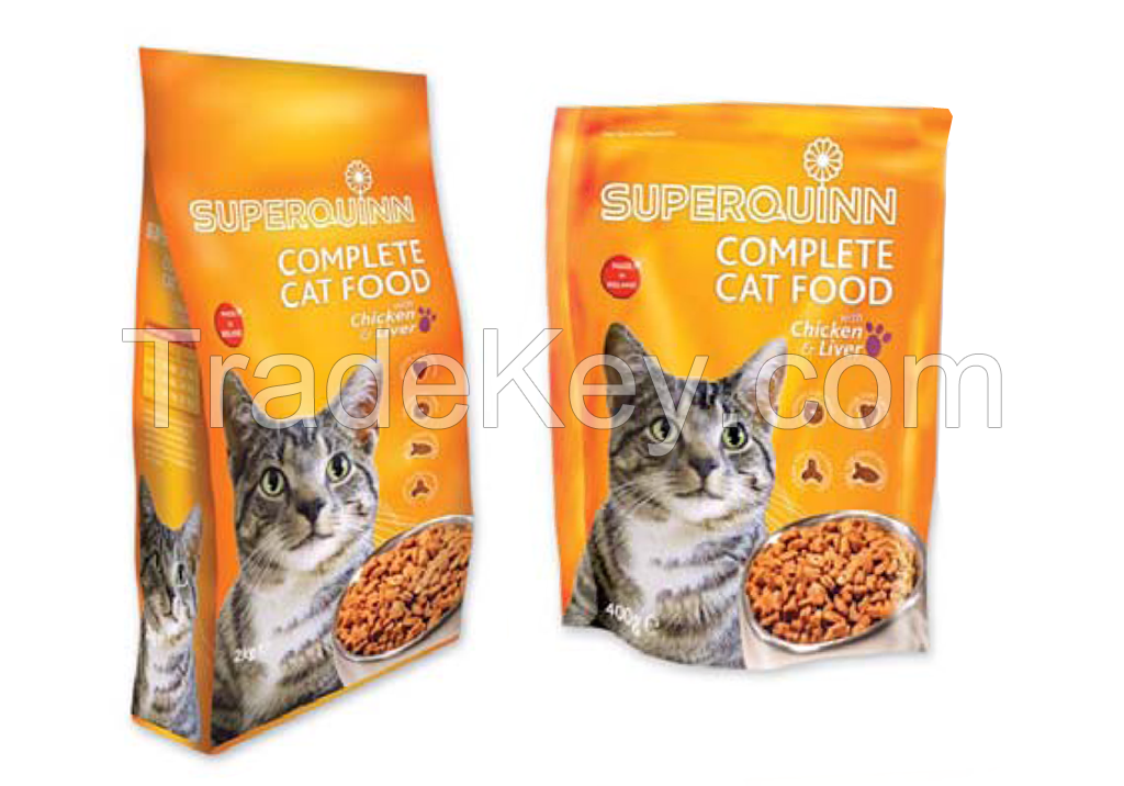 Customized zipper top pet food bag