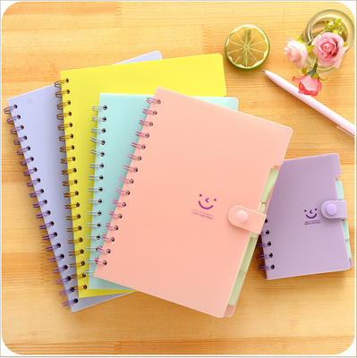 Thick  Notebook Spiral 100 paper Small Notepad mini portable Korea Business Creative diary