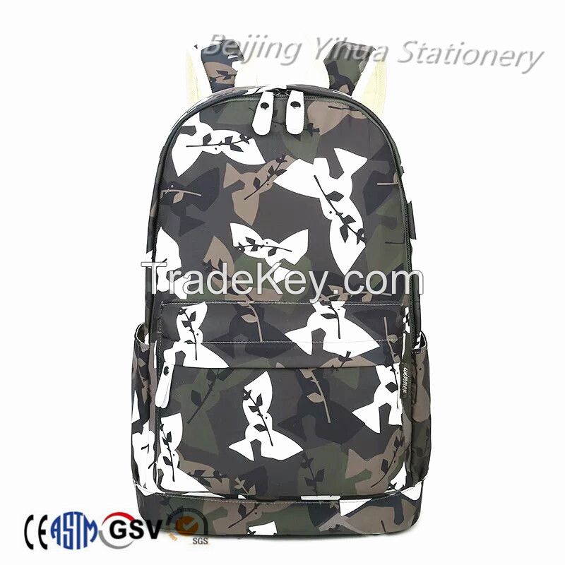 Camping hiking backpack polyester outdoor travel  backpack