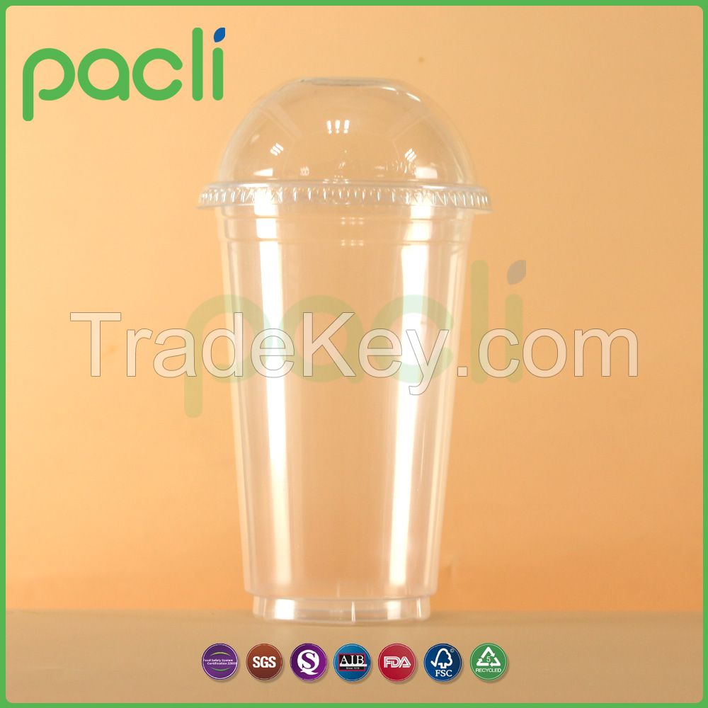 Plastic cup with lid