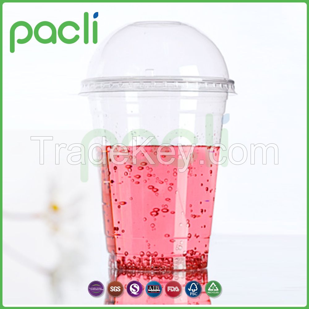 Plastic cup with lid