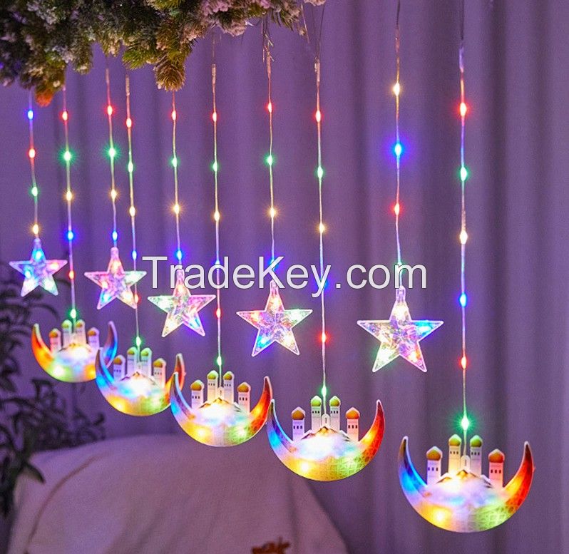 Middle East led castle star hanging Curtain Ramadan light