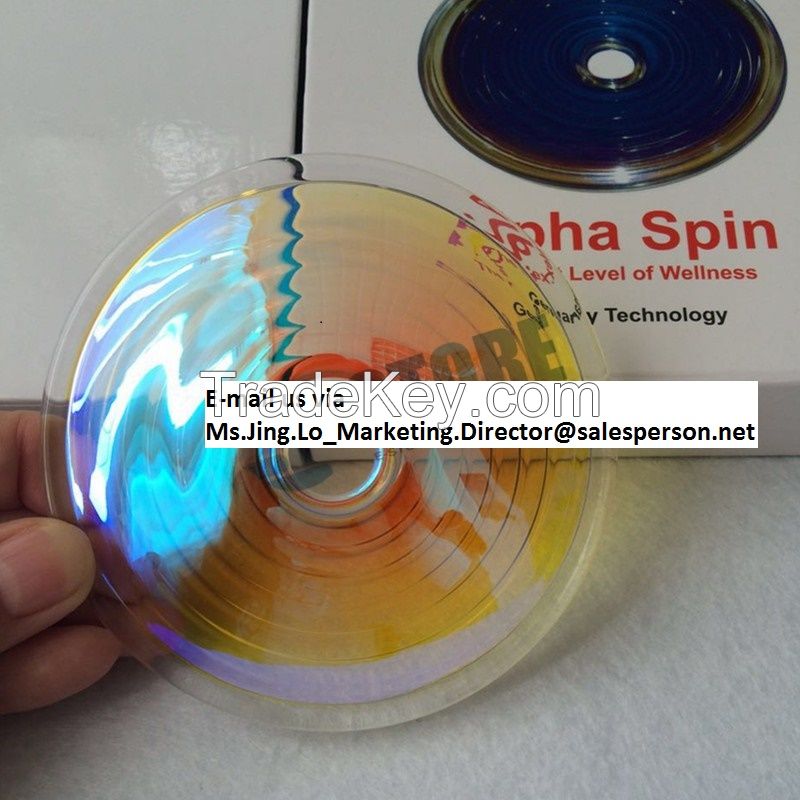 Order Alpha Spin Bio Disc 4 10cm  Anti Radiation EMF Water Disc Amezcua Glass Disc With Retail Package Box