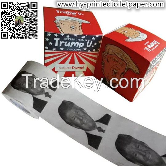 Funny Novelty Custom Printed Color Toilet Paper Tissue Towel factory