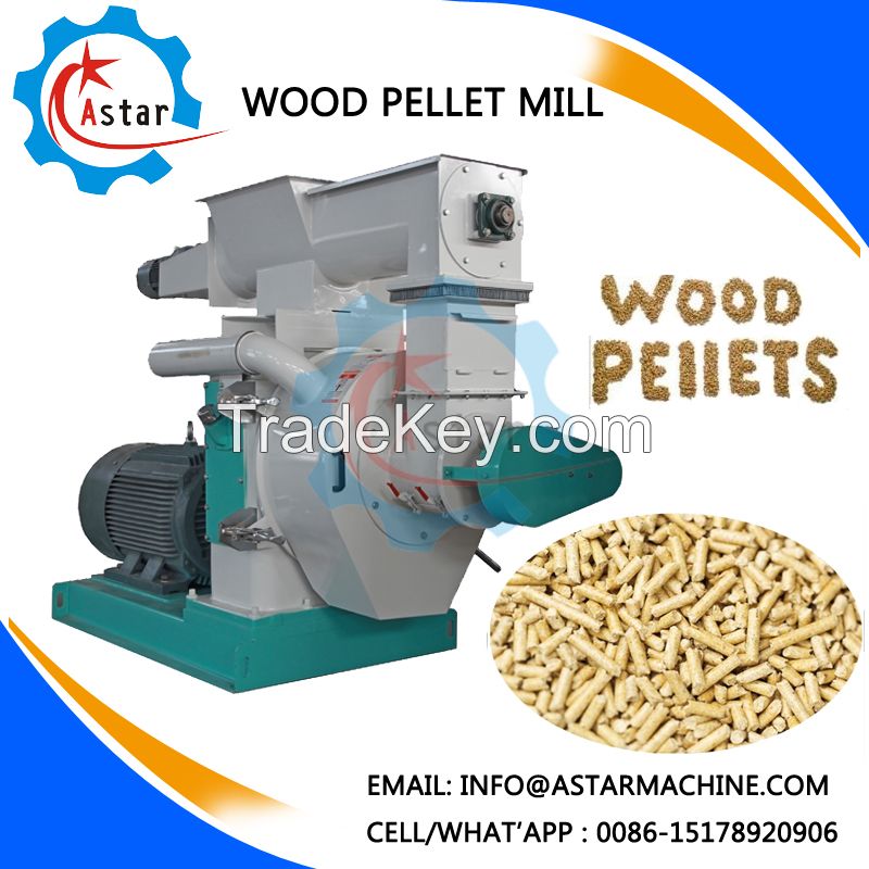 Output 1T/H Ring Die Wood Pellet Mill