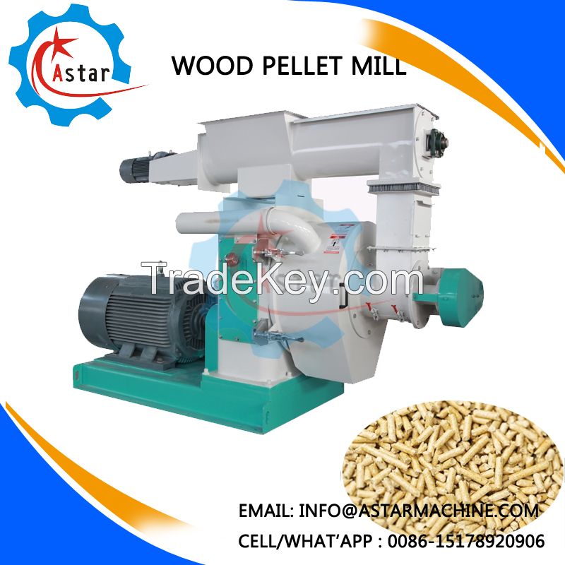 Output 1-5T/H Wood Sawdust Ring Die Wood Pellet Machine