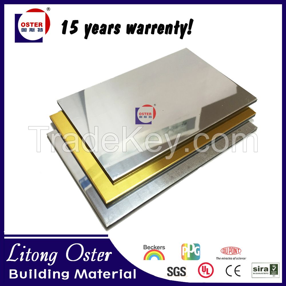 Mirror Effective Building Decoration Material, Aluminum Composite Panel