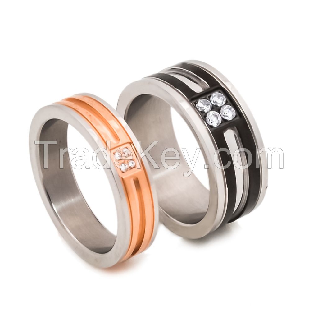 stainless steel womens' ring for lovers