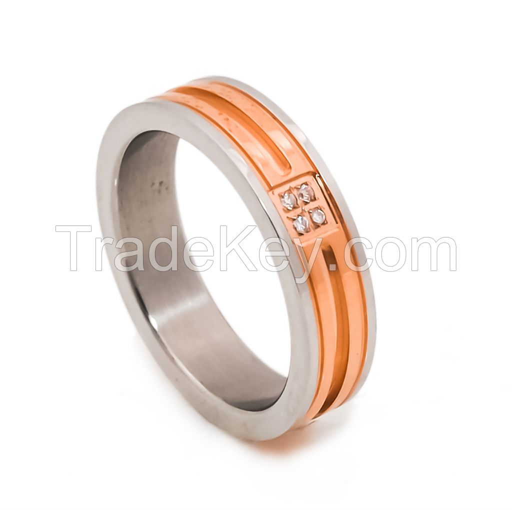 stainless steel womens' ring for lovers