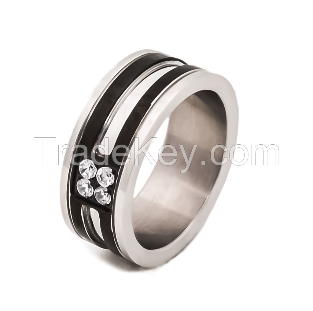 stainless steel womens' ring for lovers