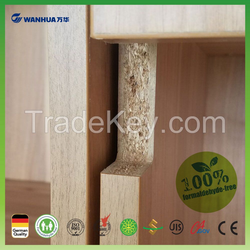 Formaldehyde free straw board as backing board and night table