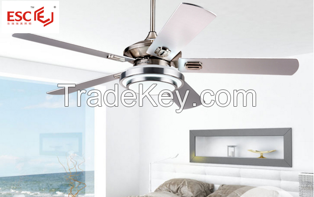 air conditioning stainless stell ceiling fan with led light