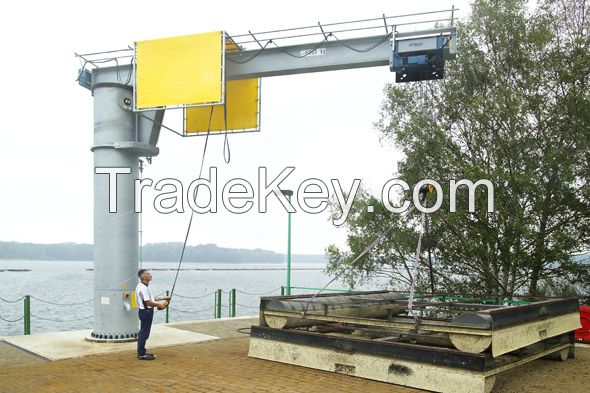 floor mounted slewing electric jib crane price for sale