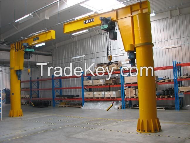 China Stationary Jib Crane with Wire rope Hoist