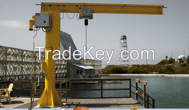 Floor mounted pillar hoist small jib crane price