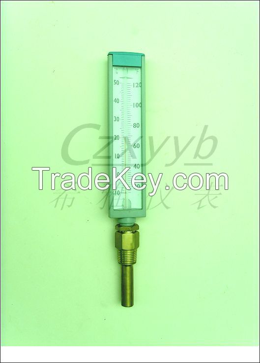 plastic V type thermometer, thermometer,industrial thermometer