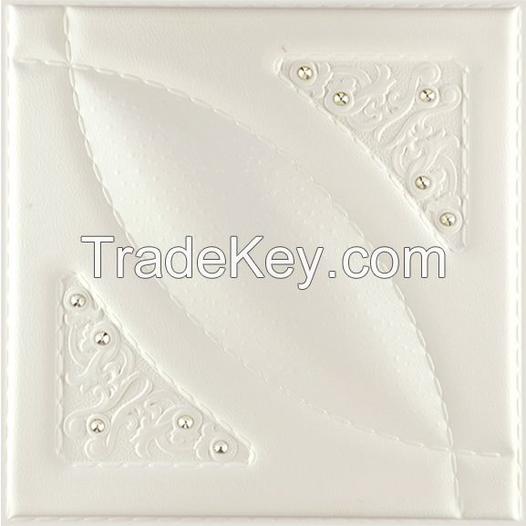 3D PU Leather Wall Panel 1037-21 for Modern Interior Decoration