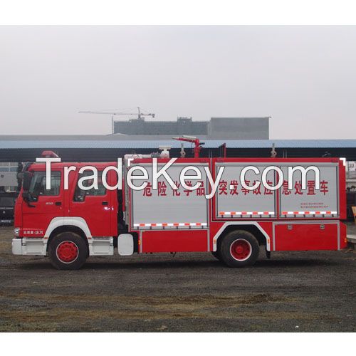 Hazardous chemical substance handling powder truck