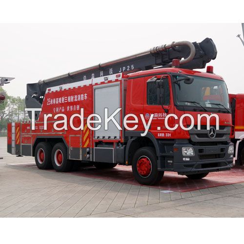 3-phase water jet (multi-agent combination) fire fighting truck