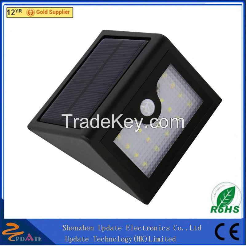 China wholesale wall mounted wireless solar motion light durable 16 LED solar wall lamp panel light