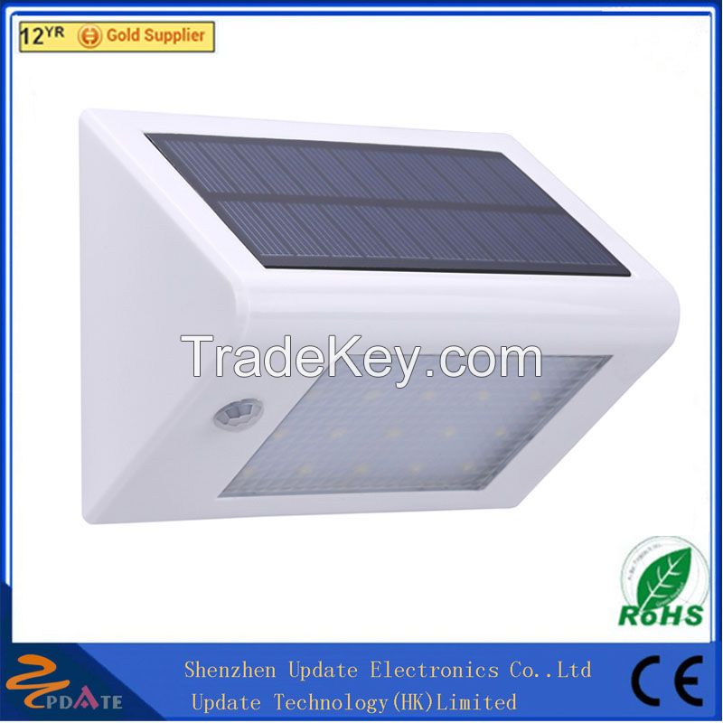 China wholesale wall mounted wireless solar motion light durable 16 LED solar wall lamp panel light