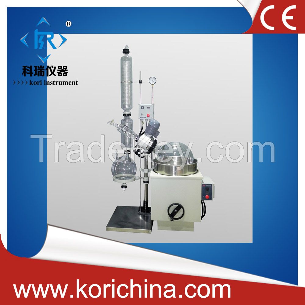 China factory price for 1L, 2L, 5L, 10L, 20L, 50L jacketed glass rotary evaporator with PTFE sealing