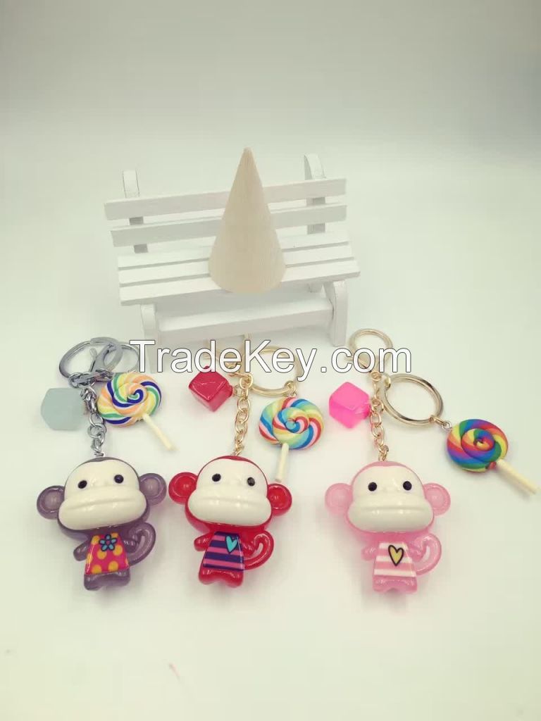 Monkey Keychain,Animal Keychain,Anime Keychain