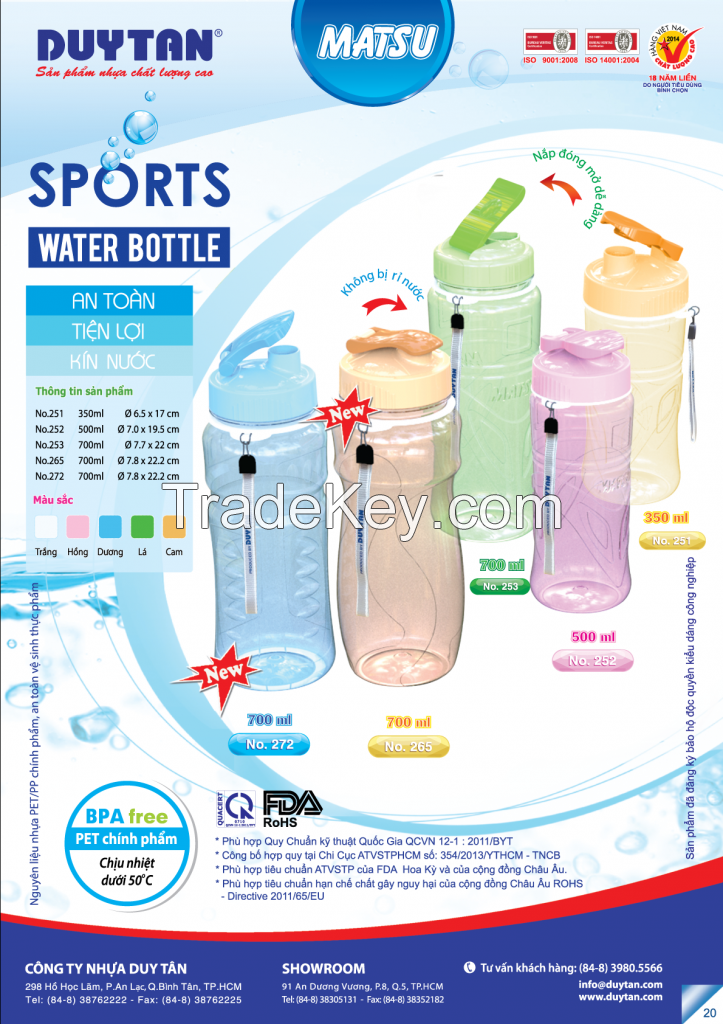 PET preform drinking water bottles-Duy Tan Plastics made in Vietnam