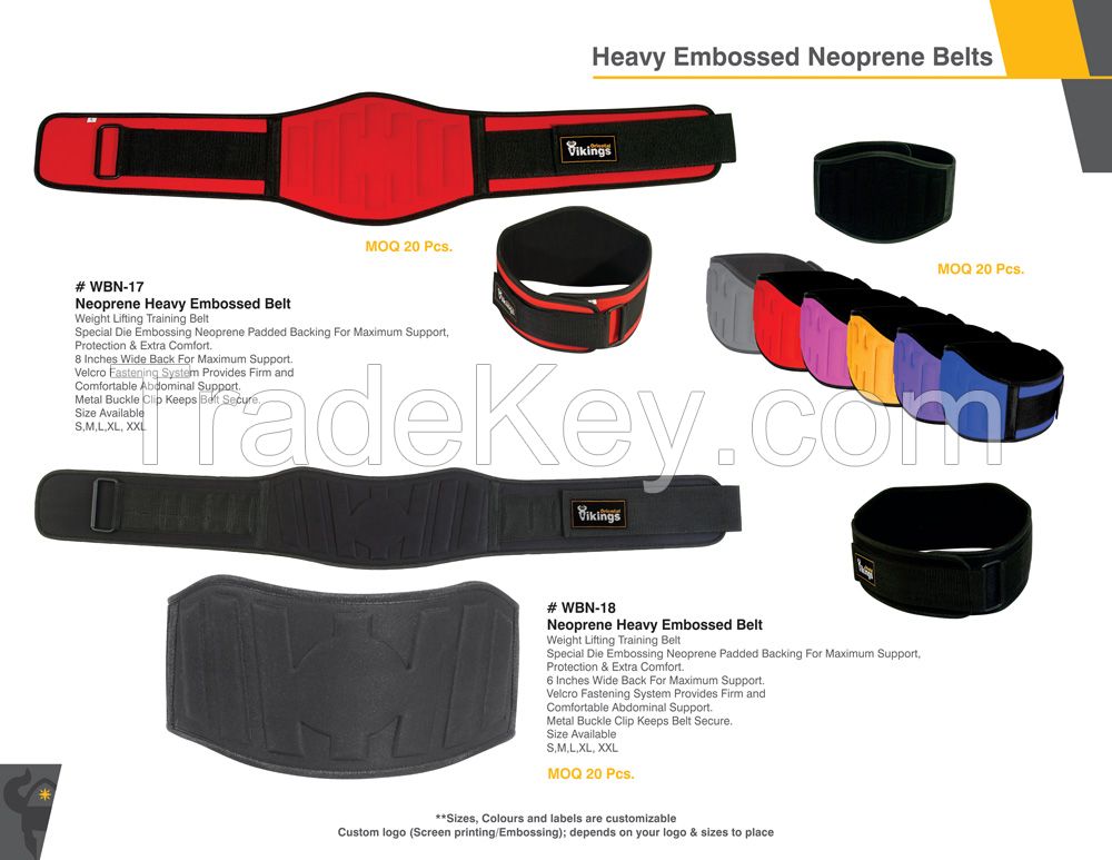 Weight lifting Neoprene belts