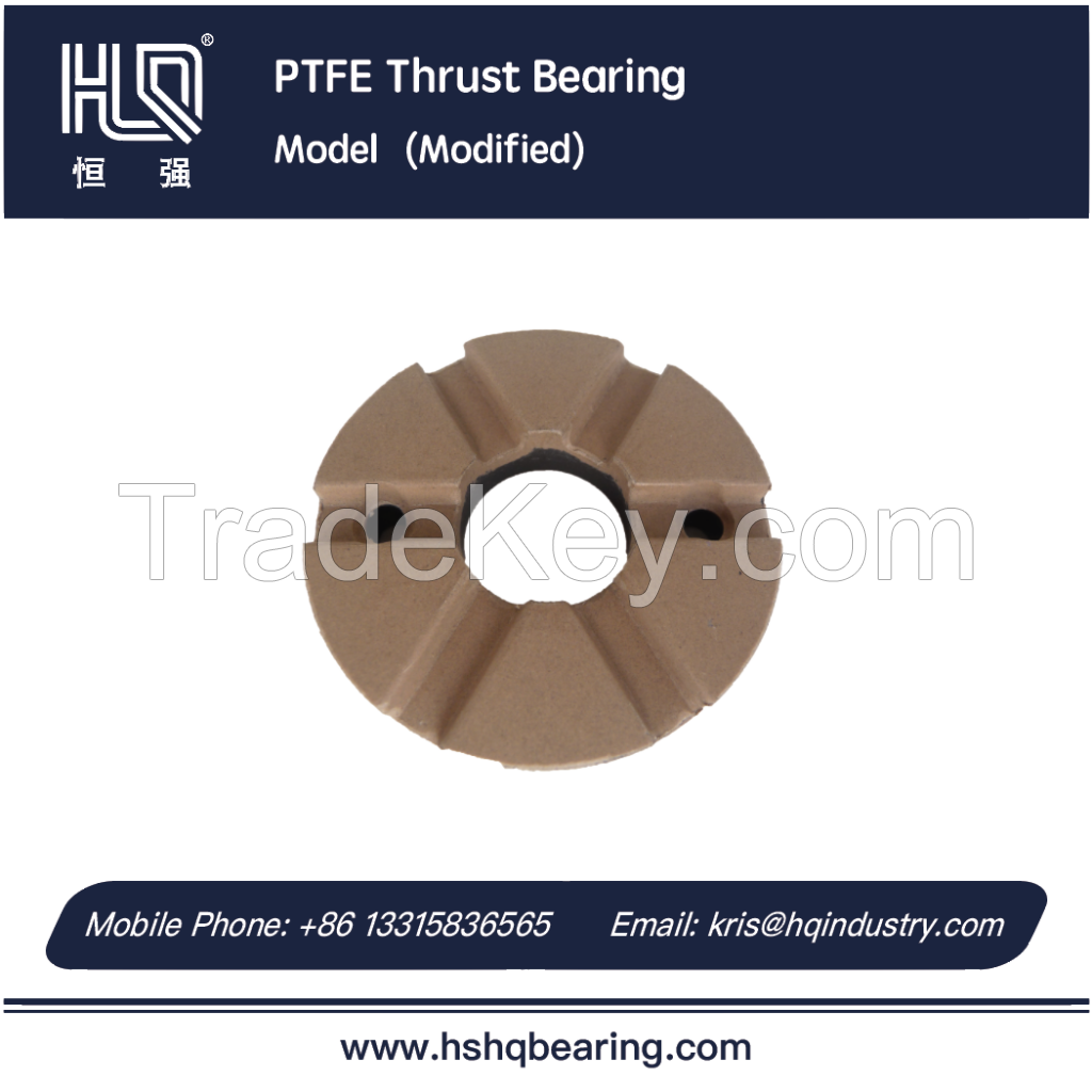 Modified PTFE thrust bearing