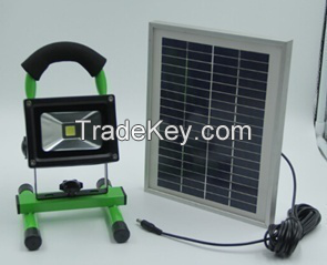 10W led solar light hand lamp for home and camping