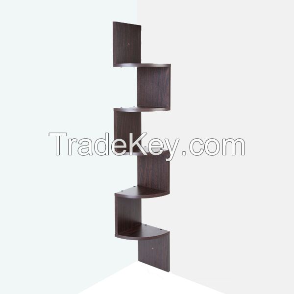 W shaped floating shelf