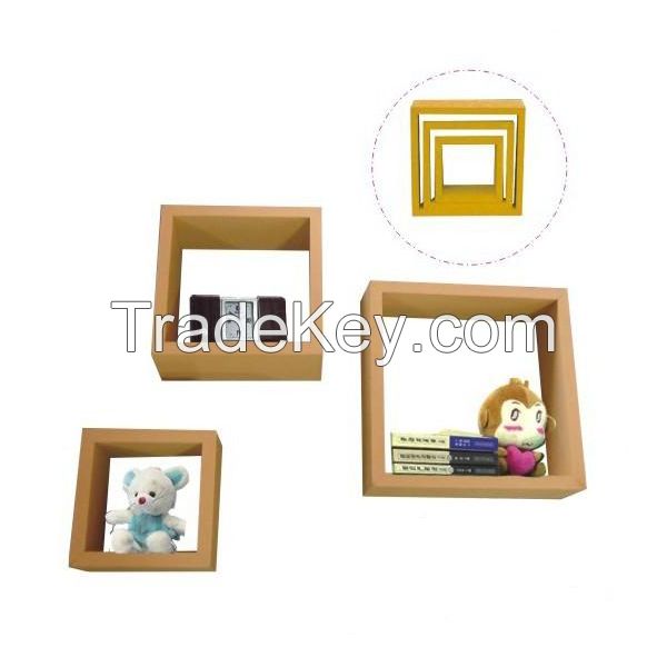 pve laminated cube shelf