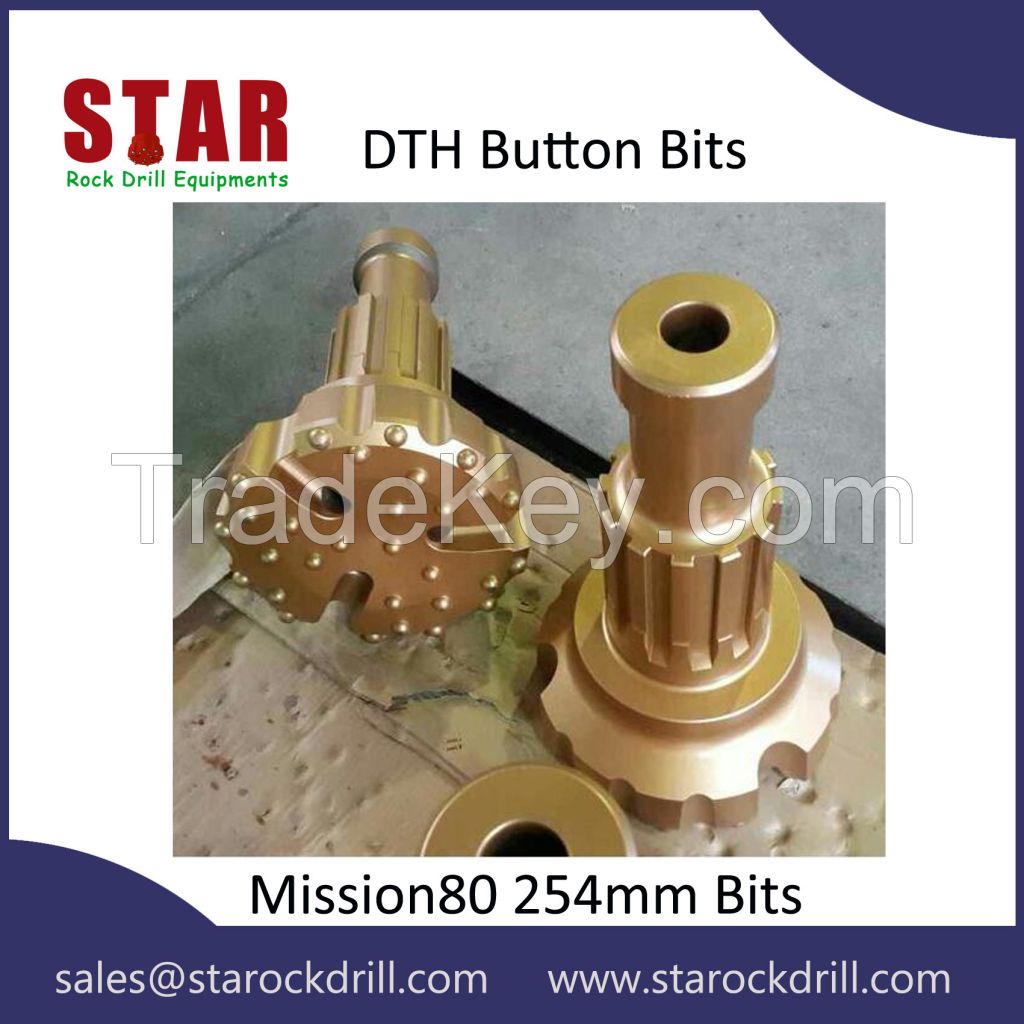 64mm to 1038mm DTH Bits, DTH Hammer Bits, Down The Hole Bits, DTH Button Bits