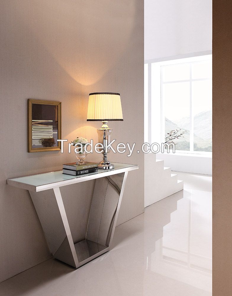 Tempered Glass Console Table 