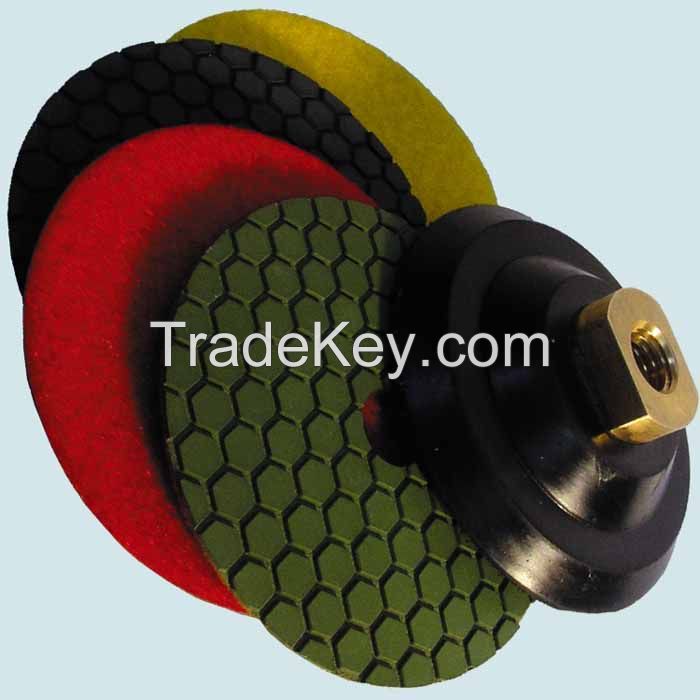 wet dry polishing pads diamond polish pad 4" 5"