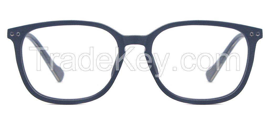 2016 newest designer for men and women wooden texture acetate full rim optical glasses frames