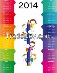 Customized Color Printing Calender