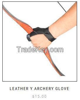 Leather Y Archery Glove