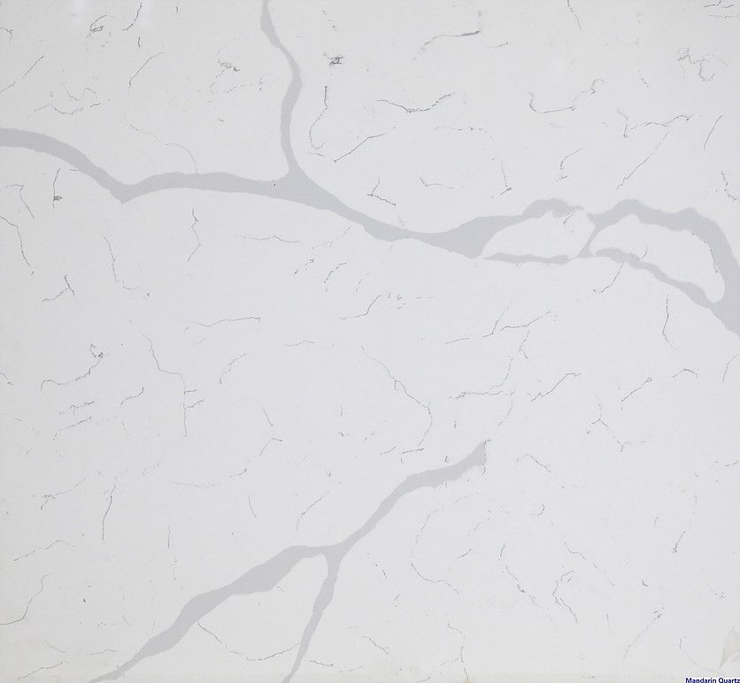 artificial quartz stone-calacatta white